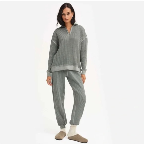 Mate The Label Organic Cotton Waffle Relaxed Jogger - Picture 3 of 17